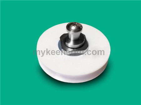 Lower ceramic pulley lead wheel with shaft